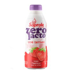 Leche Cultivada Soprole Sin Lactosa Frutilla 1 L
