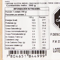 Empanada Hoja Camarón Queso un.