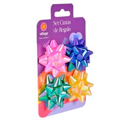 Set de 4 Cintas de Regalo Pequeñas Basic Village