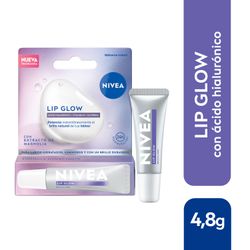 Bálsamo Labial Nivea Lip Glow Magnolia con Ácido Hialurónico 4,8ml