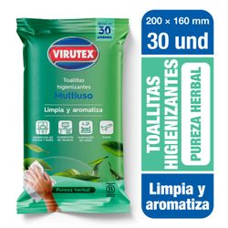 Toalla Limpieza Virutex Pureza Herbal 30 un.