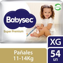 Pañales Babysec Super Premium Talla XG 54 un.