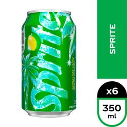Pack 6 un. Bebida Sprite Lata 350 ml