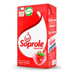 Leche Soprole Semidescremada Frutilla 1 L