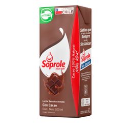 Leche Soprole Semidescremada Chocolate 200 ml