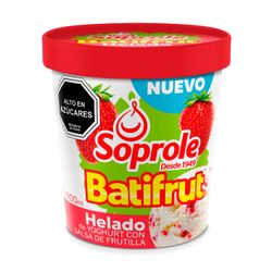 Helado Soprole Batifrut Sabor Frutilla 900 ml