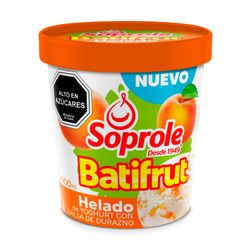 Helado Soprole Batifrut Sabor Durazno 900 ml