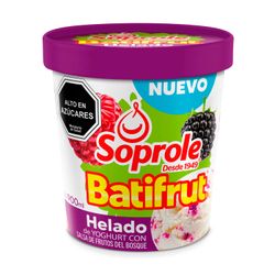 Helado Soprole Batifrut Sabor Frutos Del Bosque 900 ml