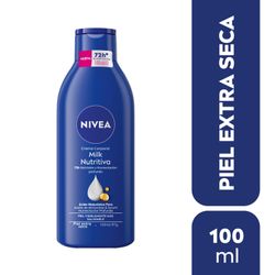 Crema Nivea Milk Nutritiva Piel Extra Seca 100 ml