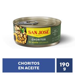 Choritos en Aceite San José 110 g drenado 190 g neto