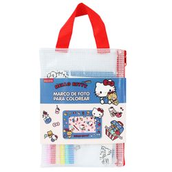 Marco de Foto para Colorear Hello Kitty