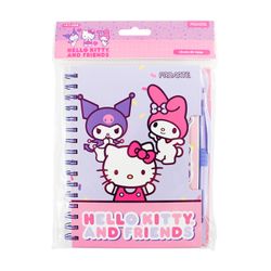 Libreta Espiral Hello Kitty & Friends 80 Hojas