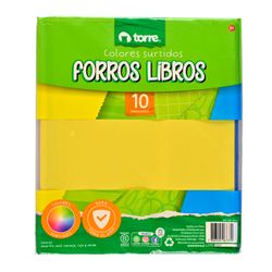 Pack Forro Libros 5 Colores 10 un.