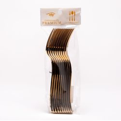 Tenedor Ely Premium Dorado 10 un.