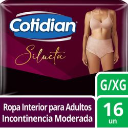 Pañal Pants Silueta Cotidian Talla G/XG 16 un.