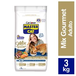 Alimento Gato Adulto Master Cat Mix Gourmet 3 kg