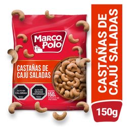Castañas de Cajú Marco Polo Saladas 150 g