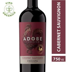 Vino Orgánico Adobe Reserva Cabernet Sauvignon 750 cc