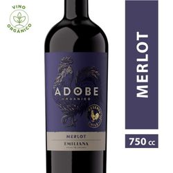 Vino Orgánico Adobe Reserva Merlot 750 cc