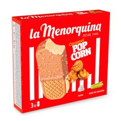 Helado Multipack La Menorquina Sándwich Popcorn 100 g 3 un.