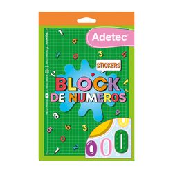 Block de Stickers Adetec Números