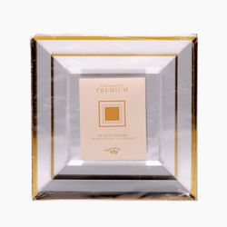 Plato Cuadrado Borde Dorado Grande 10 un.