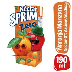 Néctar Sprim Zero Naranja Manzana 190 ml