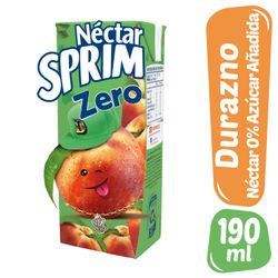 Néctar Sprim Zero Durazno 190 ml
