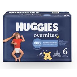 Pañal Nocturno Huggies Overnite Talla XXXG 15 un.