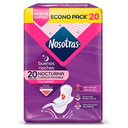 Toalla Higiénica Nosotras Buenas Noches Maxi 20 un.