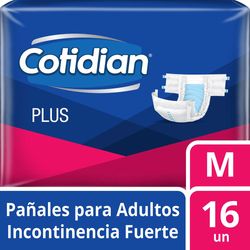 Pañal para Adulto Cotidian Plus Talla Mediana 16 un.