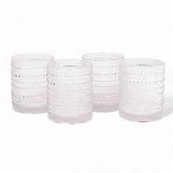 Set 4 Vasos Bajos Vintage