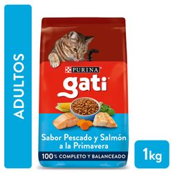 Alimento Gato Gati Adulto Pescado y Salmón 1 kg