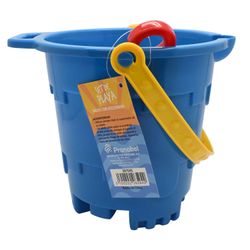 Balde de Playa con Pala y Castillo 18x18 cm