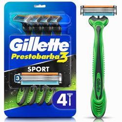 Máquina de Afeitar Gillette Prestobarba3 Sport 4 un.
