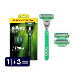 Máquina de Afeitar Gillette Mach3 Sensitive +3 Repuestos