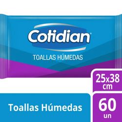 Toallas Húmedas Cotidian 60 un.