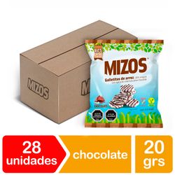 Caja Galletas de Arroz Mizos Chocolate 20 g
