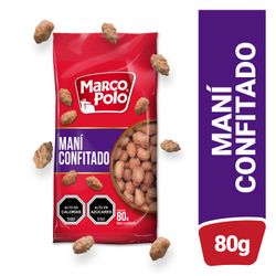 Maní Confitado Marco Polo Bolsa 80 g
