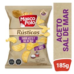 Papas Fritas Marco Polo Rústicas Aceto y Sal de Mar 185 g