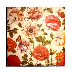 Servilleta Flora Botánica Crema 33 x 33 cm 20 un.