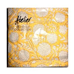 Servilleta Flor Amarilla 33 x 33 cm 20 un.