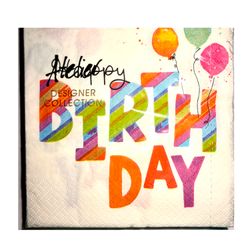 Servilleta Cumpleaños 33 x 33 cm 20 un.