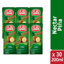Caja 30 un. Néctar Watt's Piña 200 ml