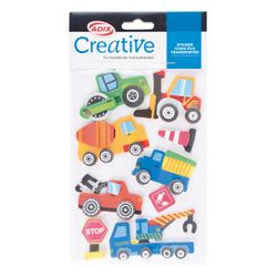 Sticker Goma Eva Transporte Surtido Creative