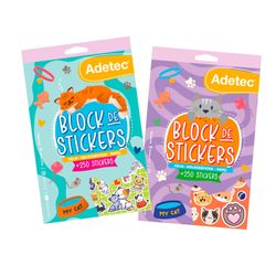 Block de Stickers Adetec Gatitos