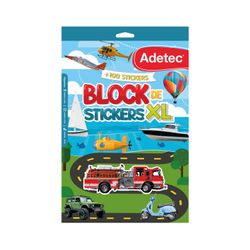 Block de Stickers Adetec Transporte XL