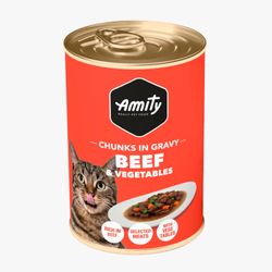 Alimento Húmedo Gato Amity Carne y Vegetales 415 g