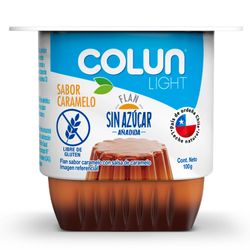 Flan Colun Light Sin Azúcar Caramelo 100 g