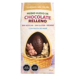Huevo Relleno Chocolate Vegano Sabores Sin Culpa 70 g